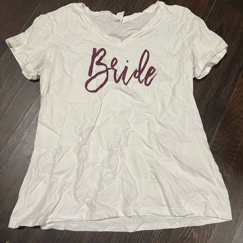 White 'Bride' Women's Top